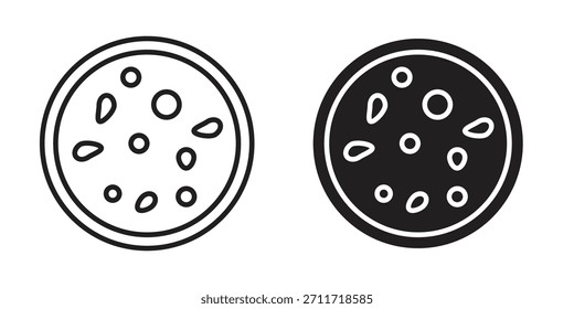 Icono de leucemia en estilo lineal y plano delgado. conjunto de signos y símbolos
