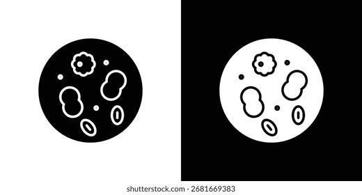 Leukämie-Symbol Vektor Silhouette für Grafik und Web-Design-Kollektion