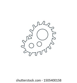 Leukemia icon. Virus science symbol