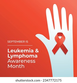 Leukemia and Lymphoma Awareness Month design template good for celebration greeting. ribbon design. eps 10. flat design.