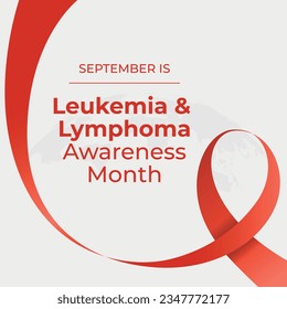 Leukemia and Lymphoma Awareness Month design template good for celebration greeting. ribbon design. eps 10. flat design.