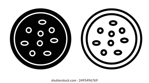 Icono de Vector de leucemia en color blanco y negro.