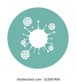 Leukocytes attack the virus icon