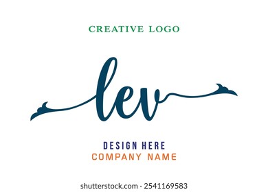 LEV  lettering logo is simple, easy to understand and authoritative