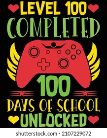 Level 100 completed 100 days of school