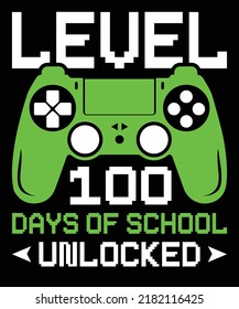 Diseño de videojugador de nivel 100 días de escuela desbloqueado