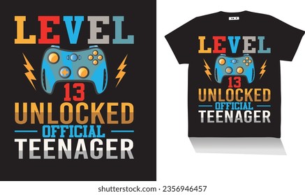 level 13 game t shirt design