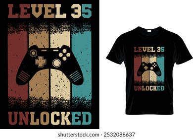 Nivel 35 desbloqueado | Diseño de camiseta de juego