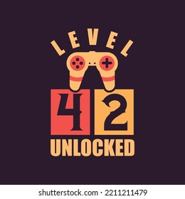 Level 42 Unlocked, 42nd Birthday for Gamers