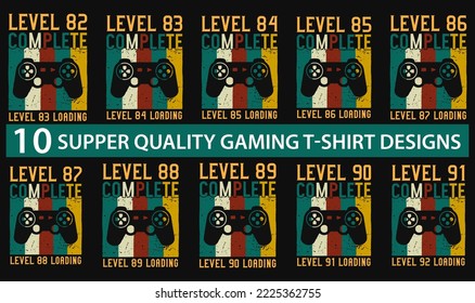 Level 82 complete level 83 loading gaming T-shirt design