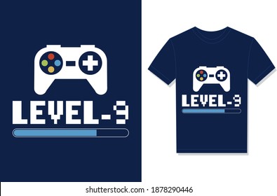 Level 9. Typography Vector graphic for t shirt. Vector Poster, typographic quote or t-shirt.
