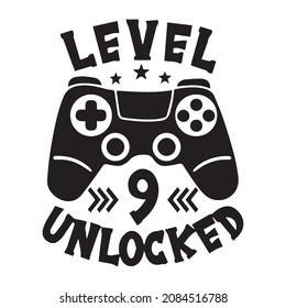 level 9 unlocked logo inspirational quotes typography lettering design