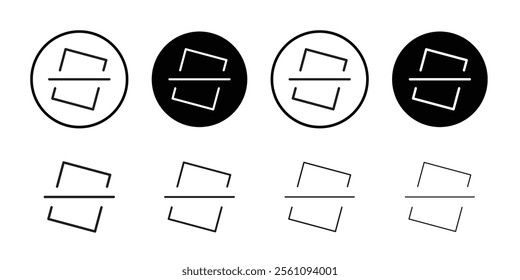 Level adjustment icon Flat line symbol