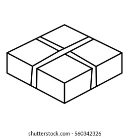 Level box icon. Outline illustration of level box vector icon for web