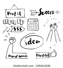 level up in business doodle 