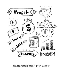 level up in business doodle 