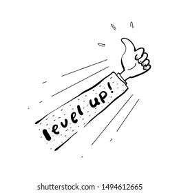 level up in business doodle 