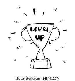 level up in business doodle 