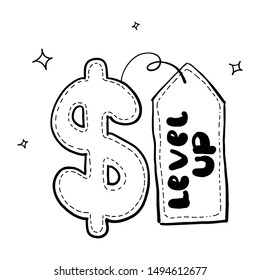 level up in business doodle 