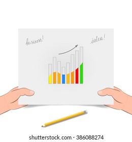 level business graph. Modern business steps to success charts 
