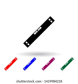 level calculator multi color icon. Elements of engineering set. Simple icon for websites, web design, mobile app, info graphics