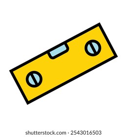 Level Carpenter Wood Working Tool Icon Vector Illustration