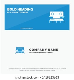 Level, Construction, Tool, Scale, Water SOlid Icon Website Banner and Business Logo Template