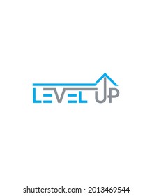 Level Up Creative Modern Vector Logo Template 