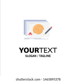 Level, design, new, complete, game Flat Color Icon Vector. Vector Icon Template background