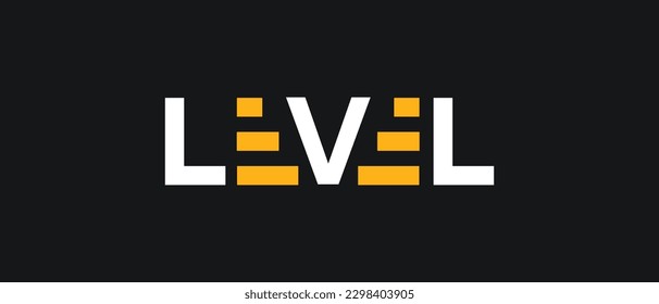 Level Finance Cryptocurrency LVL Token, Cryptocurrency logo on isolated background with text.