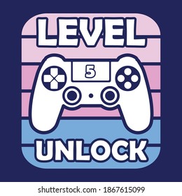 Level game Unlock Icon, Vector, Silhouette symbol design