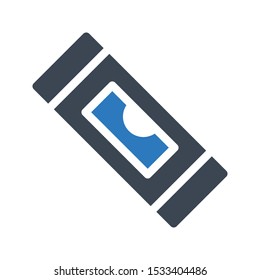 level glyph color vector icon