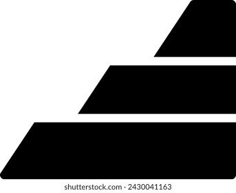 level glyph icon illustration vector