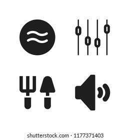 level icon. 4 level vector icons set. tools, levels and is approximately equal to icons for web and design about level theme