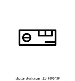 Level Icon. Line Art Style Design Isolated On White Background