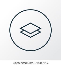 Level icon line symbol. Premium quality isolated layer element in trendy style.