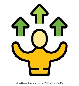 Minimizar el vector de contorno de icono. La mente del spa. Color de la salud de la calma plano