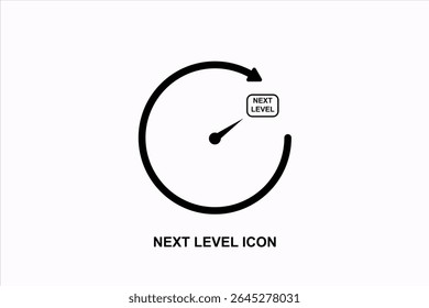 Level Up icon vector image. Suitable for mobile apps, web apps and print media.