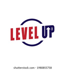 Level UP Logo Design. Level UP Vector 
