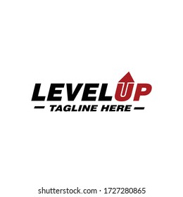 Level Up Logo Vector And Business