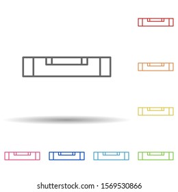 Level in multi color style icon. Simple thin line, outline vector of construction icons for ui and ux, website or mobile application