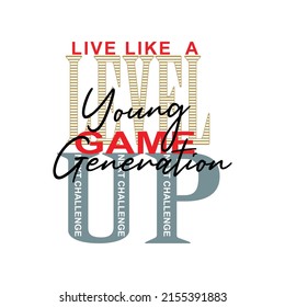 level up next challenge Premium Vector illustration of a text graphic. suitable screen printing and DTF for the design boy outfit of t-shirts print, shirts, hoodies baba suit, kids cottons, etc.