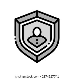 Stufe bestanden Farbsymbol Vektorgrafik. gestuftes Preisschild. einzelne Symbolillustration