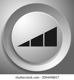 LEvel, progress indicator icon. Meter, gauge, yardstick symbol