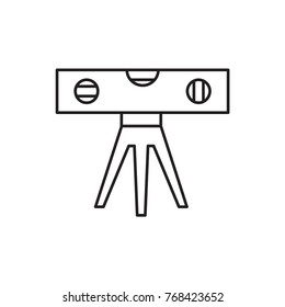 level ruler icon illustration isolated vector sign symbol