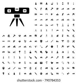 Level ruler icon illustration isolated vector sign symbol. editable construction icons vector set.