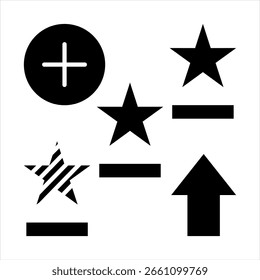 Level Einzelsymbol Blau Schwarz Illustration