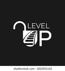 Level Up text based logo