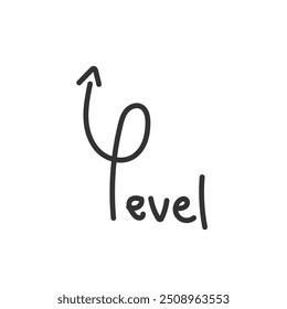 Up level text format with handwritten style