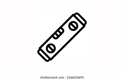 level tool icon vector simple outline style with white background